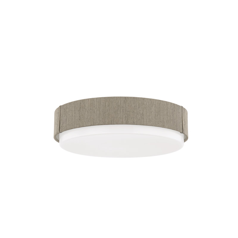 Plafonnier encastré à intensité variable 1 lumière tissée 14,25 po Zane
