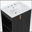 Meuble-lavabo 24 po avec lavabo, tablette d'armoire, rangement latéral ouvert, bois massif, fermeture en douceur-976545873