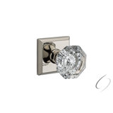 Ellipse Passage Door Knob with Contemporary Round Rose