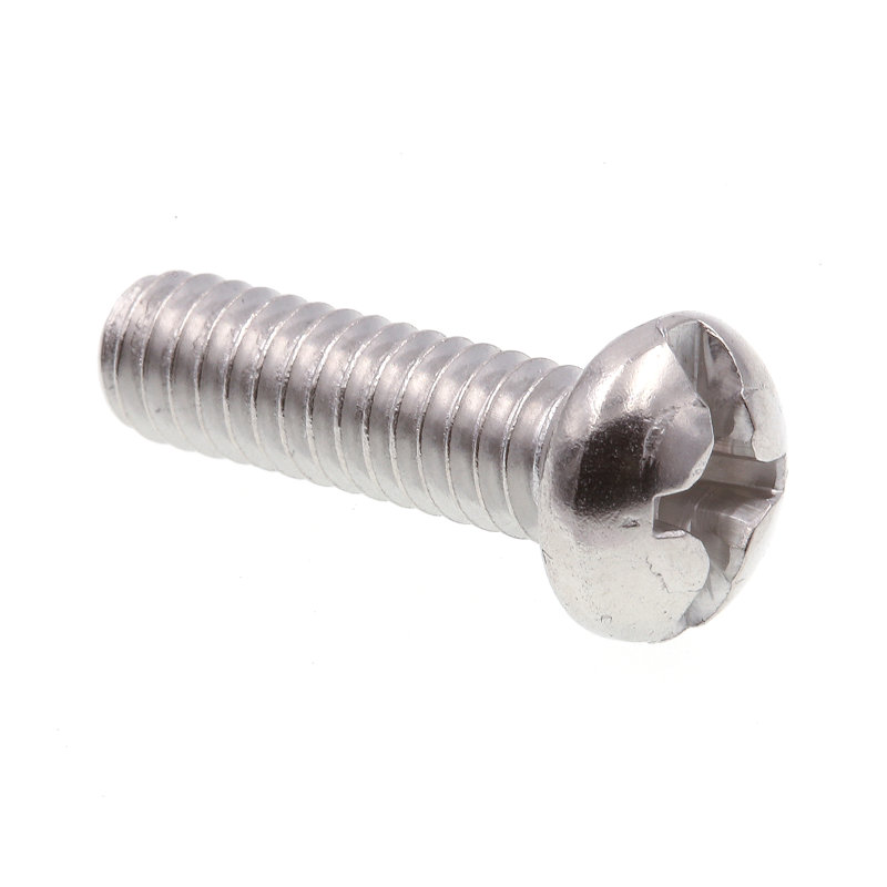 Machine Screws, Round Head, Phillips/Slotted Combination Drive, #12-24 X 3/4 in., Grade 18-8 Stainless Steel (25 Pack)