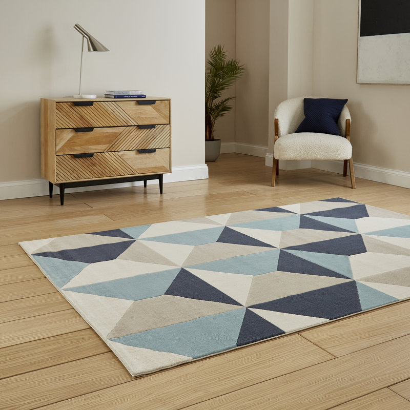 Hayly Geometric Area Rug, Rectangle 120 x 170 cm