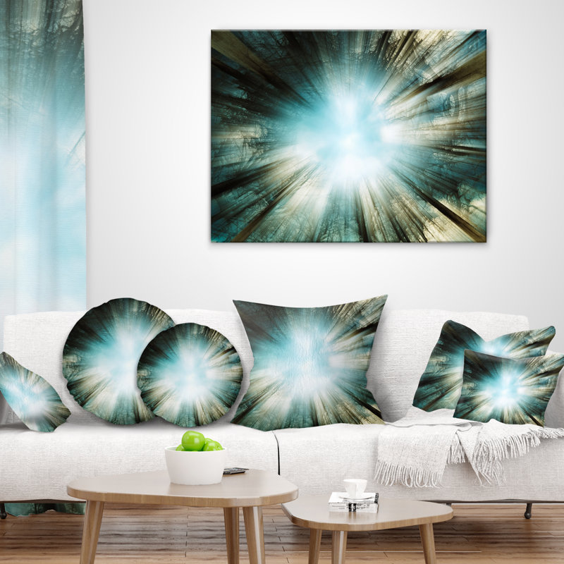 Lumière du ciel - coussin abstrait imprimé