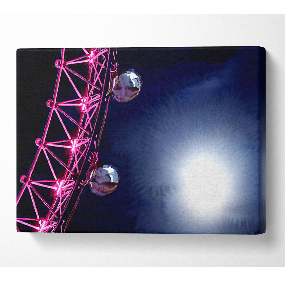 London Eye Pods In The Moonlight - Leinwanddrucke auf Leinwand