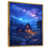 Toile avec cadre flottant or