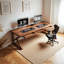 Solid wood double-person pine desk-1932410192