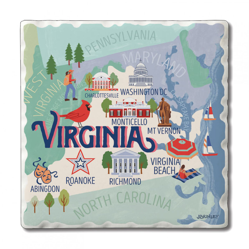 Ensemble de sous-verres 4 pièces Thirstystone Virginia
