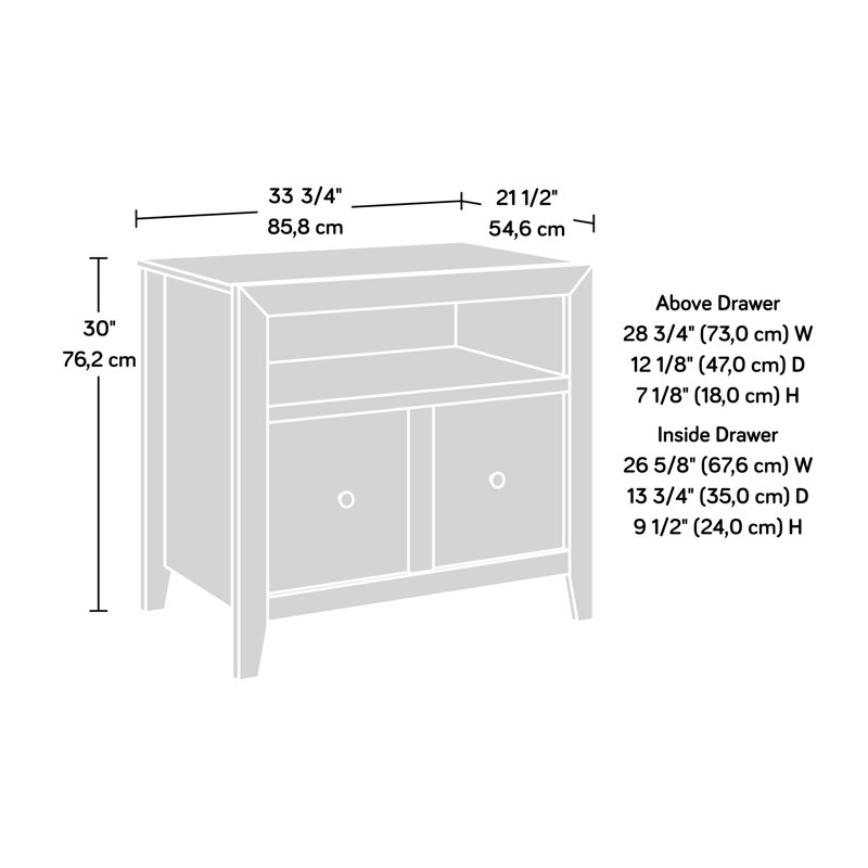Lateral File, White Finish