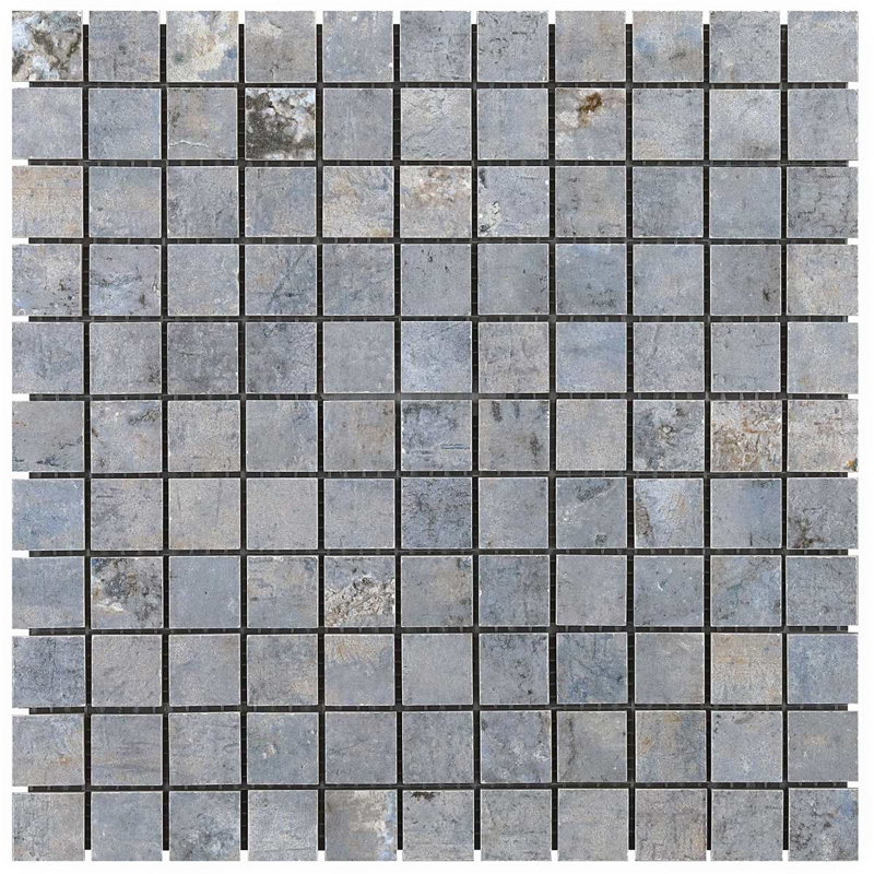 Portrait 1X1 Matte Porcelain Mosaic, Ocean Blue