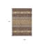 Tapis intérieur / extérieur lavable 9 pi x 12 pi brun blé et cuivre Southwestern