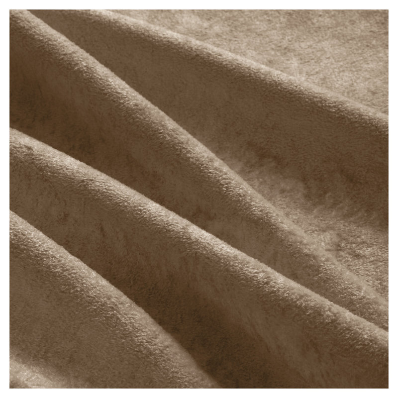 Canapé modulaire en velours Camel, Velours havane, H 35,4 po x l 106,1 po x P 33,8 po