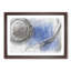 Blue Vinyl Record in Abstract - Picture Frame Drawing Print-55679291-55679290