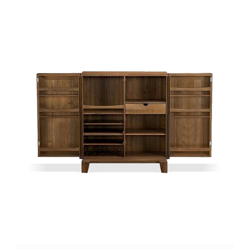 35.43" Brown Rectangular Solid Wood Wine Rack