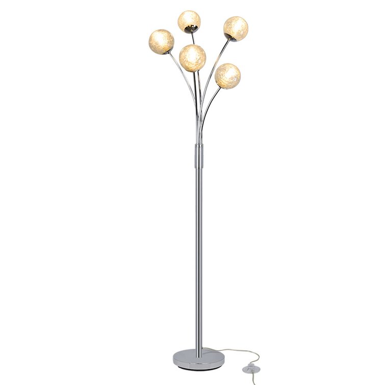 House of Troy K130-GR Kirby Contemporary Gray LED Floor Lamp Light -  HOT-K130-GR