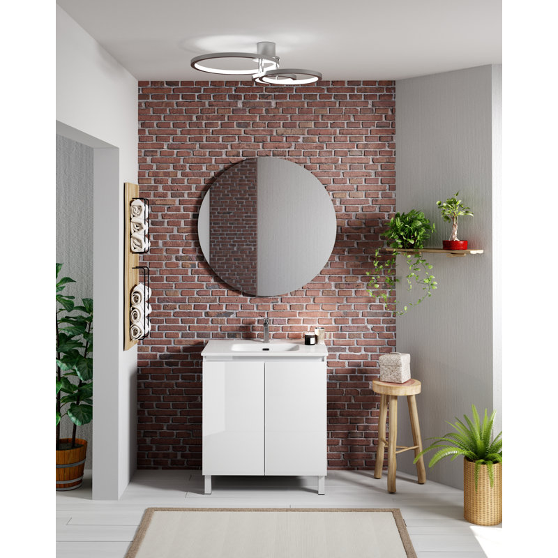 Meuble-lavabo simple 28 po DAX Sunset, Blanc