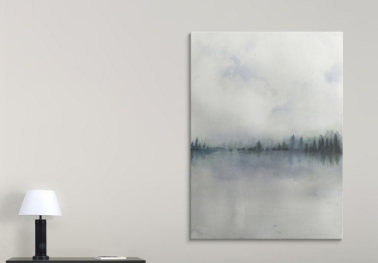 Anjelyka Horizon Whisper I 'Grace Popp, reproduction d'art, H 24 po x l 18 po x 1,25 po, Toile