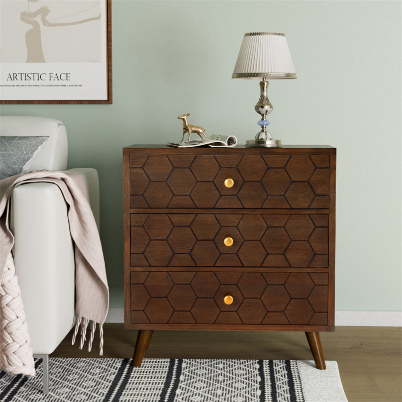 Kaenen 30'' W Solid Wood Nightstand
