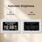 Digital Calendar Alarm Clock, Non-Abbreviated Memory Loss Clock, With Date And Time