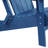 Morphew Plastic Foldable Outdoor Adirondack Chair with Ottoman-146355110