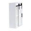 Armoire de rangement murale en bois, armoire de rangement pour toilette 5 couches, armoire multifonctionnelle avec porte réglable, blanc