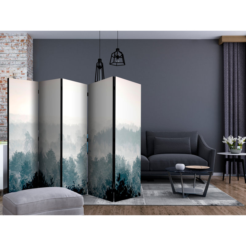 Mardiros 172cm H Folding Room Divider, 5