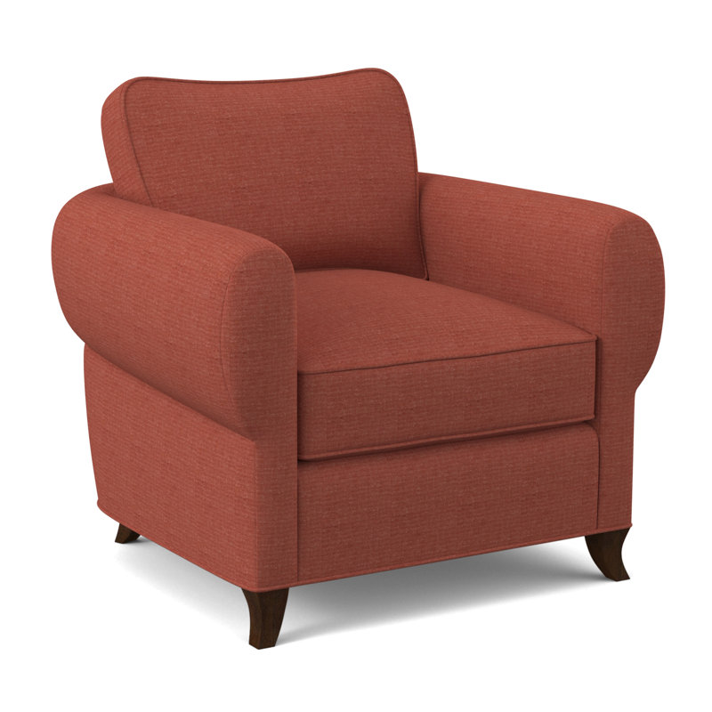 Fauteuil cocon, Noyer noir, Lin ensoleillé