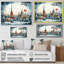 «Christmas Village In Winter II - Winter Landscape», art mural-679985507-679985510