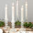 Set Of 6 Crystal Glass Candlestick Holders For Elegant Table Decor, Wedding, Party, And Home Centerpiece-856728162
