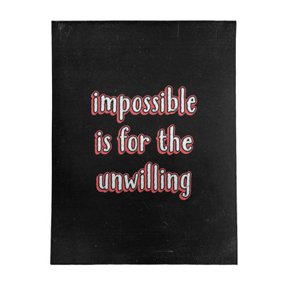 Tapis en poly-chenille style tableau noir impossible