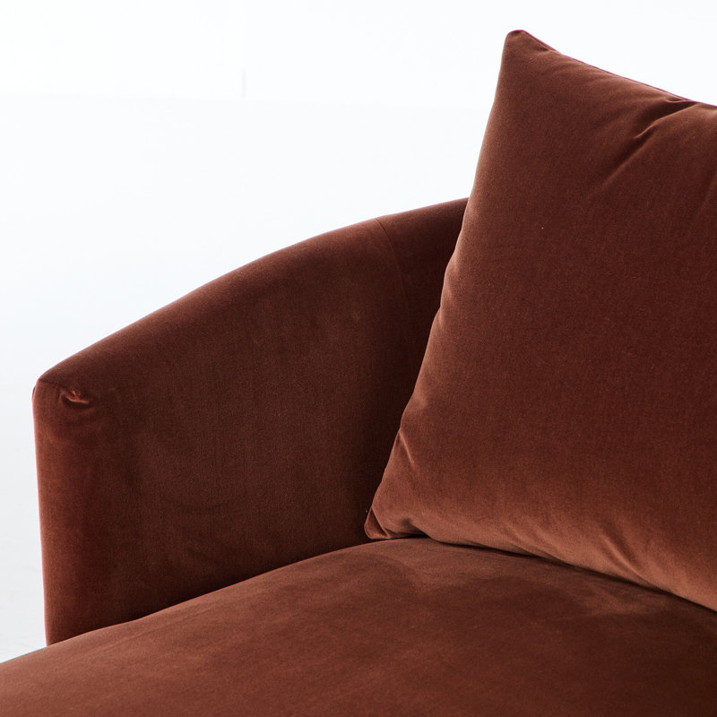 Farrah Chaise Lounge, Surrey Auburn 76.8% Cotton/23.2% Polyester