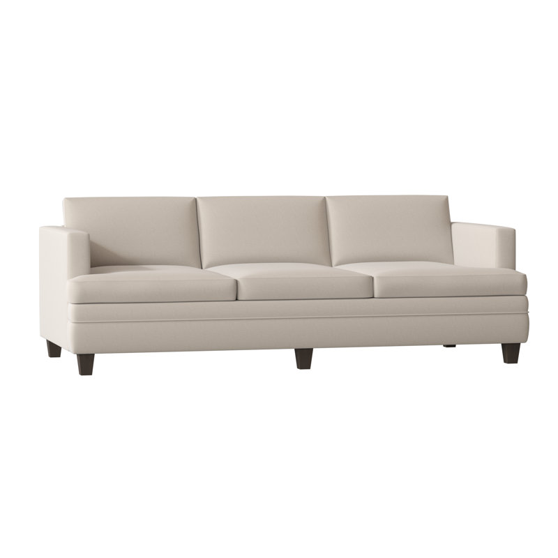 Todd Sofa, Gigi Orange, Brown Mahogany