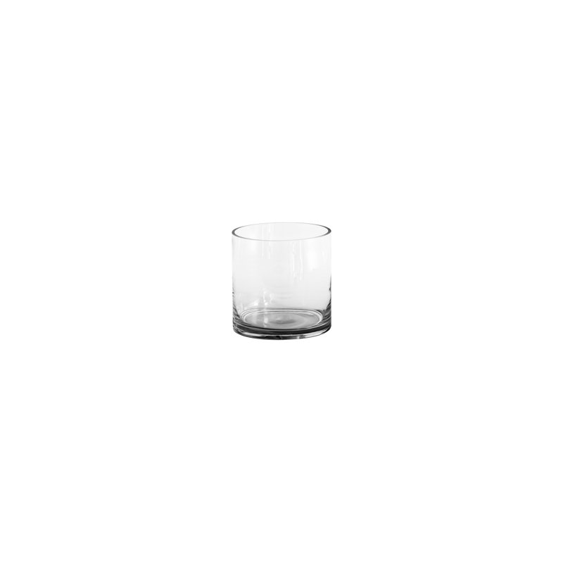 Cylinder Clear Glass, 7" h x 7" W x 7" D