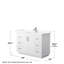 Ensemble de meuble-lavabo simple autoportant 48 po avec plateau en quartz Miranda-98147586-98147590-98162548