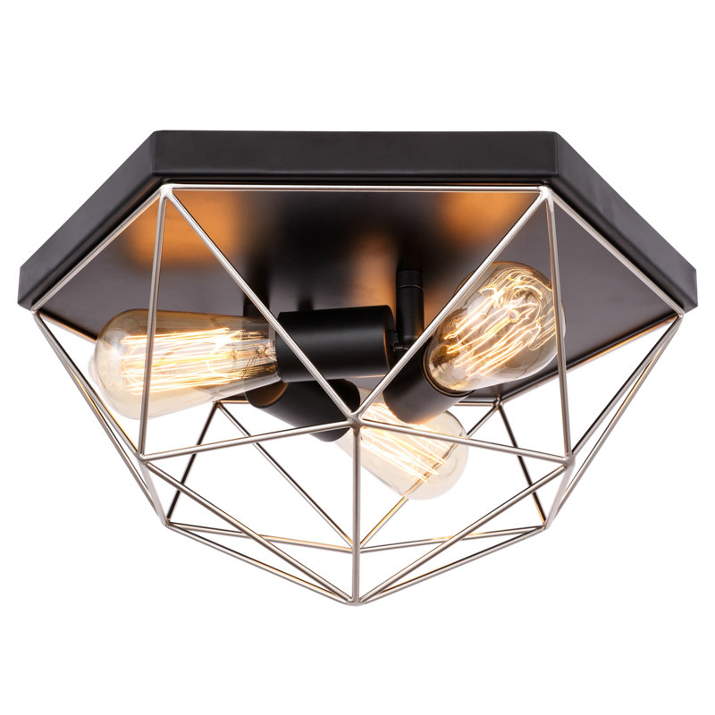 Luverne Flush Mount, Nickel