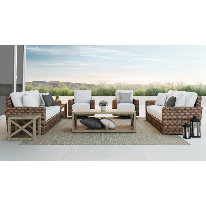 Coastal Teak Outdoor Coffee Table