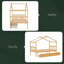 Lit en bois avec tiroirs-313702070