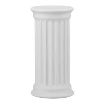 Doric Column Floral Pedestal Indoor/Outdoor Polyethylene Commercial-Grade Plastic