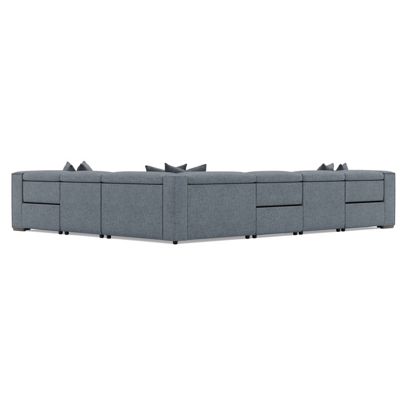 6-Piece Bliss Fabric Power Motion Sectional