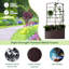 Alzada Metal Raised Garden Bed with Trellis