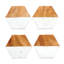 Sous-verres hexagonaux en marbre et bois de manguier