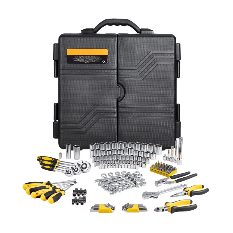 207-Piece Mechanics Tool Set - Professional SAE & Metric Socket Kit with Heavy-Duty Case