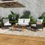 Ensemble de mobilier de jardin 4 pièces-4647820