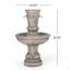 Fontaine d'extérieur à 35 jets 35,5 "High Frederick