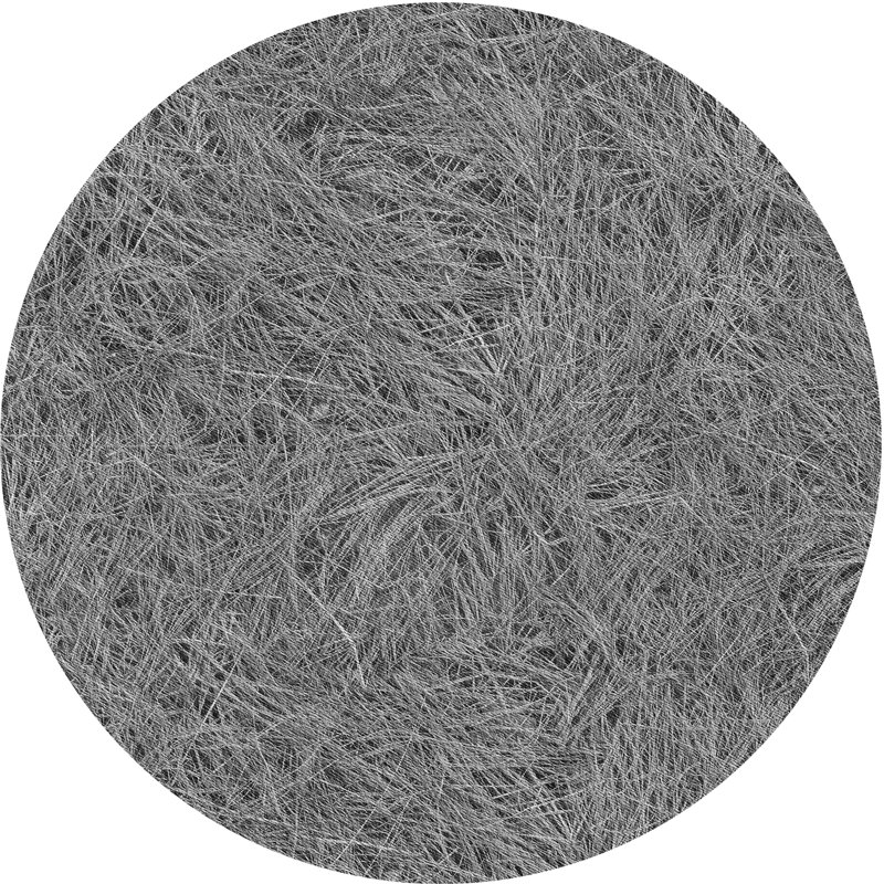 Chevron Indoor Rug, Round 6'