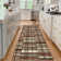 Modern Machine Washable Plaid Floor Cover with Non-Slip Backing, Stain-Resistant Low Pile Indoor Mat, Farmhouse Accent Carpet