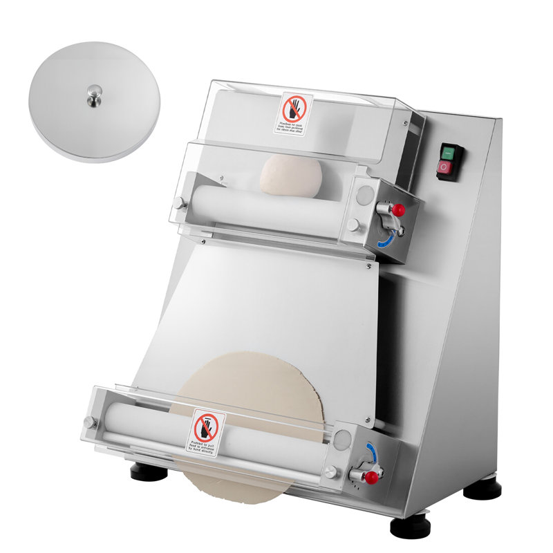 Presse à pâte commerciale semi-automatique à roulettes 16 pouces