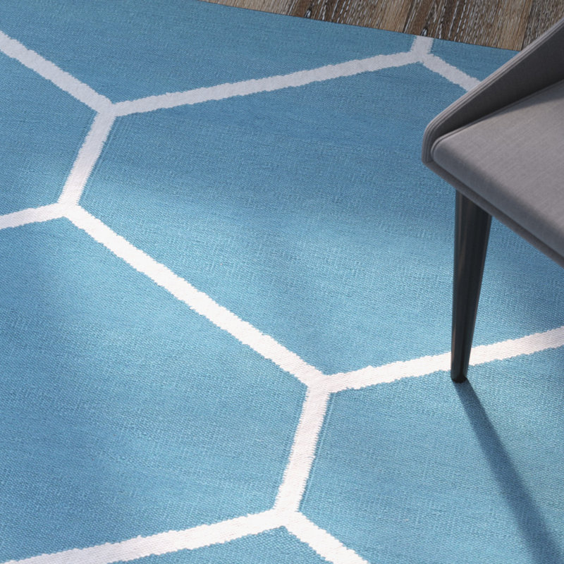 Kaycee Cotton Geometric Indoor Rug, Rectangle 5' x 7'6"