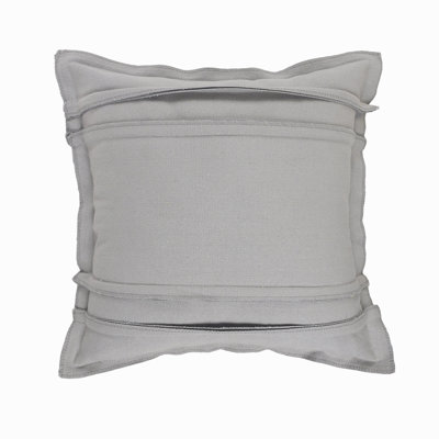 Light Gray/Gray Solid Textured Stripes Handmade Throw Pillow Cover