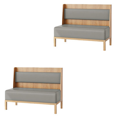 Simple And Stylish Restaurant Bench Faux Leather Upholstered Bench