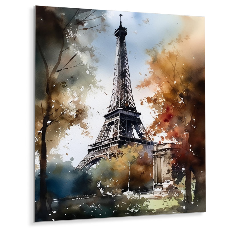 «Paris on a Sunny Day II», reproduction non encadrée sur métal, H 20 po x l 12 po x P 1 po