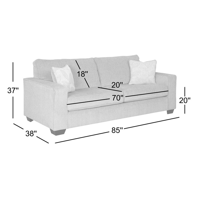 Canapé New Arm, Polyester ardoise